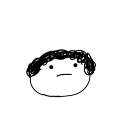 [LINEスタンプ] くるくるヘアーくんスタンプ