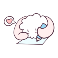 [LINEスタンプ] ソフトバニー勤勉