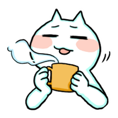 [LINEスタンプ] 水色ねこの奥さん