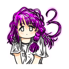 [LINEスタンプ] とてもとてもかわいい女の子3
