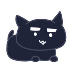 [LINEスタンプ] くろまゆねこ