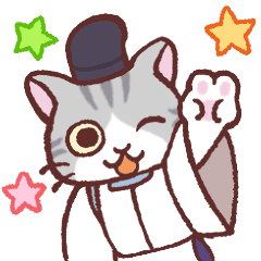 [LINEスタンプ] 陰陽師ねこ 昴くん