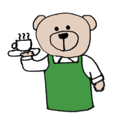 [LINEスタンプ] カフェ/飲み物/犬