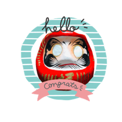 [LINEスタンプ] だるまスタンプ4