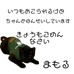 [LINEスタンプ] くろねこまもりん3