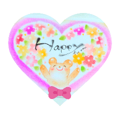 [LINEスタンプ] 第2弾16個！勇気づけのパステルアートNiko