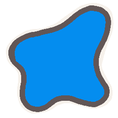 [LINEスタンプ] やわらかい形