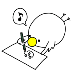 [LINEスタンプ] まるいとり3