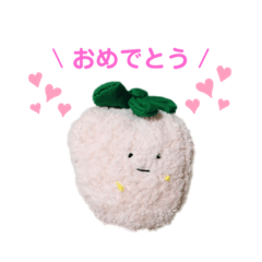 [LINEスタンプ] いちごちゃん ゆるかわ挨拶