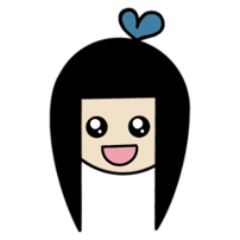 [LINEスタンプ] ぱっつん前髪ちゃん2