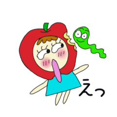 [LINEスタンプ] フルーツ ガール アプリ