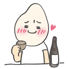 [LINEスタンプ] 日本酒だいすき！ こめまるくん
