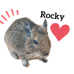 [LINEスタンプ] デグーのいる生活♡