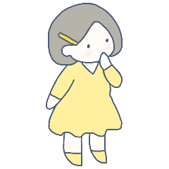 [LINEスタンプ] 小さい女の子(文字無し)
