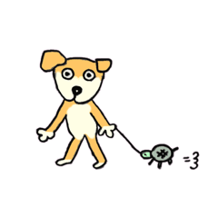 [LINEスタンプ] 犬のうどん3