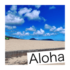 [LINEスタンプ] Alohaとマスク