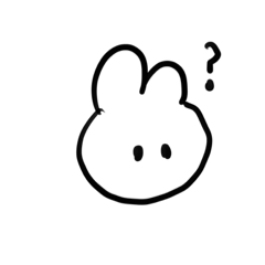 [LINEスタンプ] しろいこうさぎ