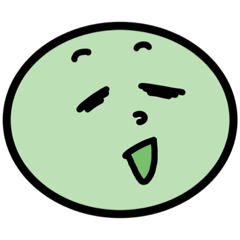 [LINEスタンプ] まん丸表情