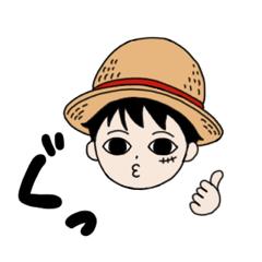 [LINEスタンプ] ONE PIECE × みよし
