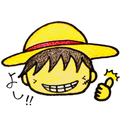 [LINEスタンプ] ONE PIECE 手描きデフォルメスタンプ