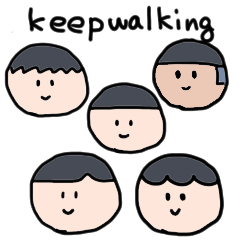 [LINEスタンプ] keepwalking スタンプ