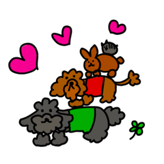 [LINEスタンプ] トイプードル♡クーさんの日常 2