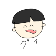 [LINEスタンプ] おかっぱさん太郎