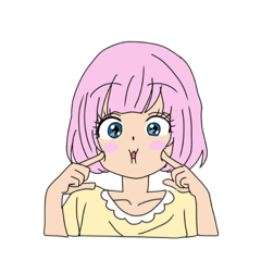 [LINEスタンプ] 癒されるスタンプ 可愛い女の子