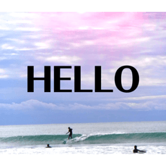 [LINEスタンプ] LIP'S SURFサーファーだからいつも海と一緒