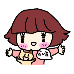 [LINEスタンプ] 猫と妖怪と女の子