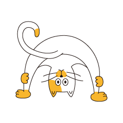 [LINEスタンプ] ハート口部にゃんこ。