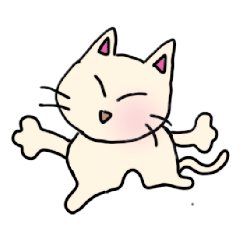 [LINEスタンプ] ふわニャン