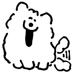 [LINEスタンプ] DOUHUA THE SAMOYED