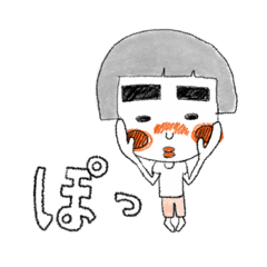 [LINEスタンプ] おかっぱもも