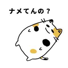 [LINEスタンプ] 喧嘩腰な三毛猫さん