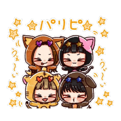 [LINEスタンプ] 着ぐるみちゃん日常スタンプ