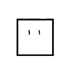 [LINEスタンプ] ぼく、しかく