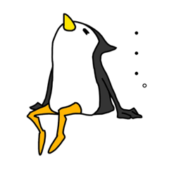 [LINEスタンプ] たそがれペンギン