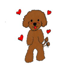 [LINEスタンプ] トイプードルのとみ子ちゃん