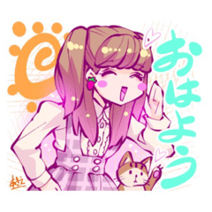 [LINEスタンプ] ピクピクン先生が私を描いてくれたスタンプ