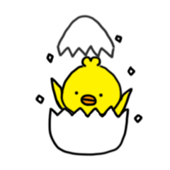 [LINEスタンプ] 気だるげなひよこ