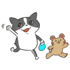 [LINEスタンプ] ボストンテリアのイギー ちゃん！