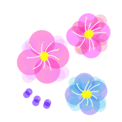 [LINEスタンプ] お洒落な透かし花