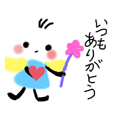 [LINEスタンプ] 心の声天使 まうむ