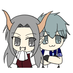 [LINEスタンプ] 魔王様と王子の不思議な生活