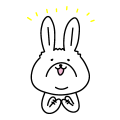 [LINEスタンプ] ぽちゃうさ（ネザーランドドワーフ）