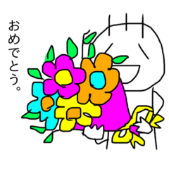 [LINEスタンプ] 毛が3本くん 6