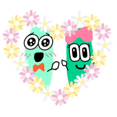 [LINEスタンプ] キュリキュリ村のキュリオくんと仲間たち