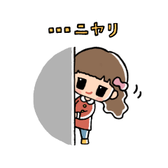 [LINEスタンプ] ももいろ！りぼんちゃん