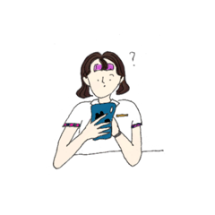 [LINEスタンプ] 韓国の女の子 日本語.ver